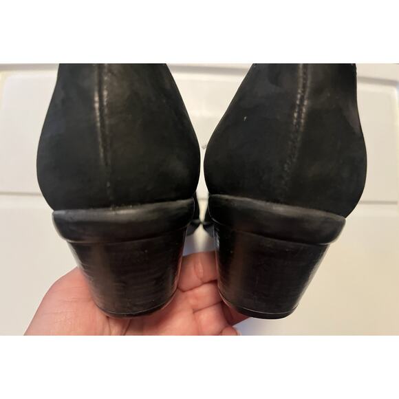 Naot Shoes Womens 40 Oxford Black Lace Up Comfort Round Toe Casual Cuban Heels - Picture 6 of 10